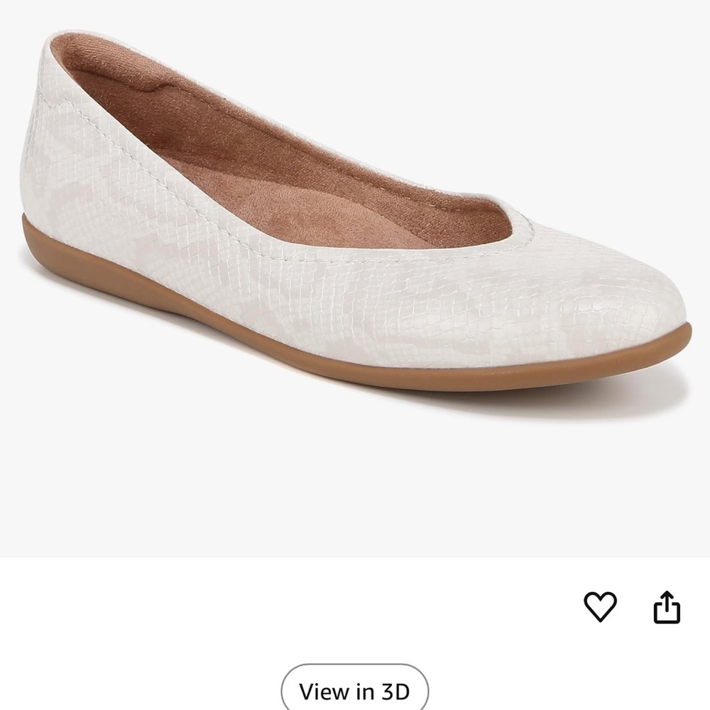 Naturalizer White Flats